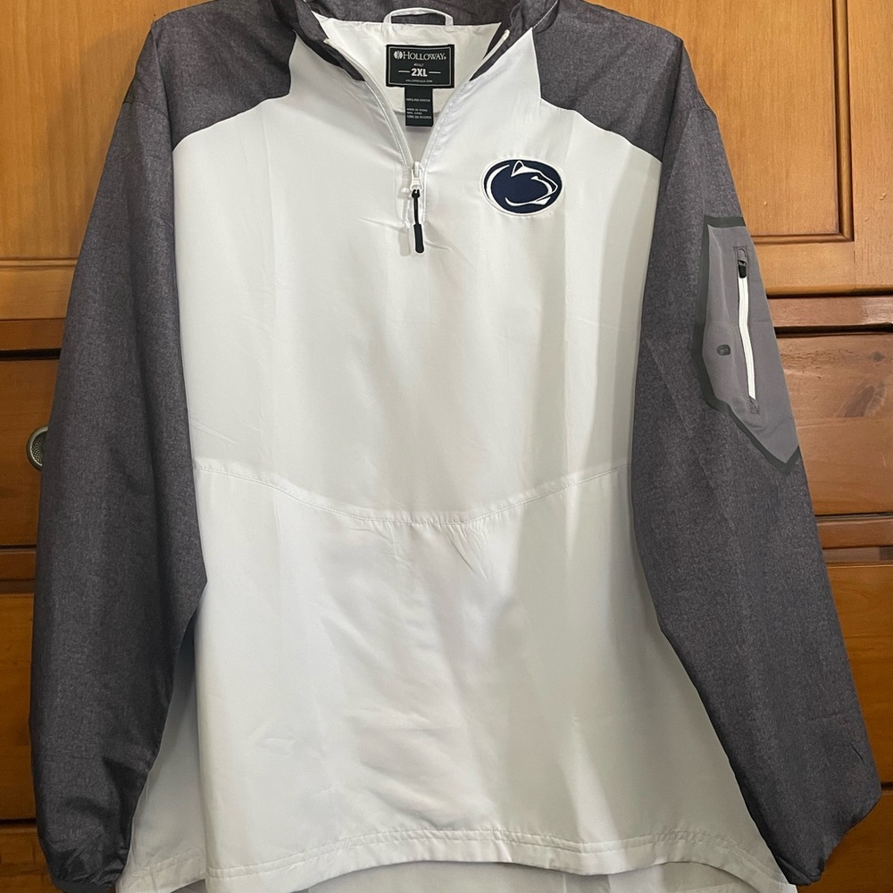Holloway 2XL White and Grey Penn State Jacket